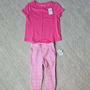 Lands' End Pink Gingham Set